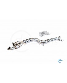 Suppression de filtres à particules single pipe inox DCE PARTS pour BMW M4 G82 / M3 G80 G81 S58 (2020+)