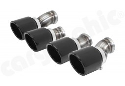 Embouts d'échappement Noirs CARGRAPHIC Porsche Panamera 970.1 MK1 (2009-2013)