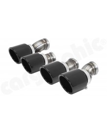 Embouts d'échappement Noirs CARGRAPHIC Porsche Panamera 970.1 MK1 (2009-2013)