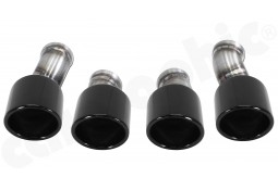 Embouts d'échappement Noirs CARGRAPHIC Porsche Panamera 970.1 MK1 (2009-2013)