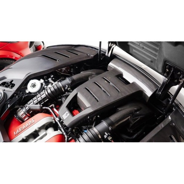 Caches compartiment moteur Carbone NOVITEC pour FERRARI PUROSANGUE