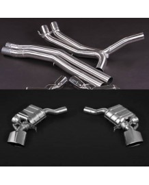 Echappement inox CAPRISTO pour AUDI RS4 B9 (2017+) - Ligne Cat/Fap-Back à valves