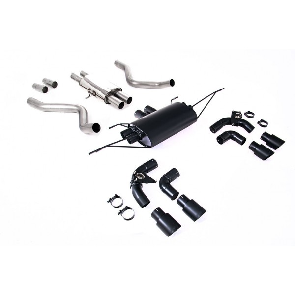 Ligne d'échappement inox FAP-Back à valves MILLTEK pour Land Rover Defender 90 V8 P525 525Ch (2021+)(Céramic Black)(ECE) Ligne d'échappement inox FAP-Back à valves MILLTEK pour Land Rover Defender 90 V8 P525 525Ch (2021+)(Céramic Black)(ECE)