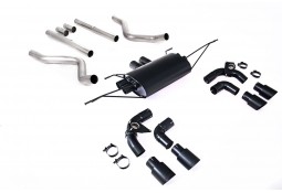 Ligne d'échappement inox FAP-Back à valves MILLTEK pour Land Rover Defender 130 V8 P500 500Ch (2021+)(Céramic Black)(Sport)