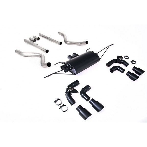 Ligne d'échappement inox FAP-Back à valves MILLTEK pour Land Rover Defender 130 V8 P500 500Ch (2021+)(Céramic Black)(Sport) Ligne d'échappement inox FAP-Back à valves MILLTEK pour Land Rover Defender 130 V8 P500 500Ch (2021+)(Céramic Black)(Sport)