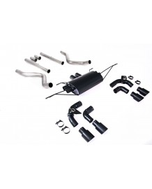 Ligne d'échappement inox FAP-Back à valves MILLTEK pour Land Rover Defender 130 V8 P500 500Ch (2021+)(Céramic Black)(Sport)