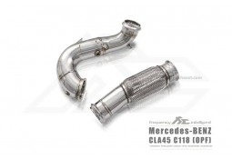 Downpipe + Suppression Catalyseurs inox Fi EXHAUST Mercedes CLA45 + CLA45S AMG (C118) (2019+)