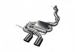 Ligne d'échappement inox Cat-Back à valves BULL-X pour VW GOLF 5 R32 3.2 V6