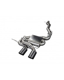 Ligne d'échappement inox Cat-Back à valves BULL-X pour VW GOLF 5 R32 3.2 V6