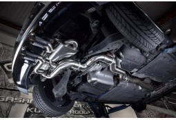 Ligne d'échappement inox Cat-Back à valves BULL-X pour VW GOLF 5 R32 3.2 V6