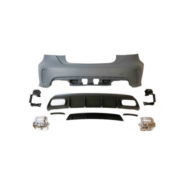 Pare-chocs arrière look A45 AMG Facelift pour Mercedes A W176 (2012-2018) Pare-chocs arrière look A45 AMG Facelift pour Mercedes A W176 (2012-2018)