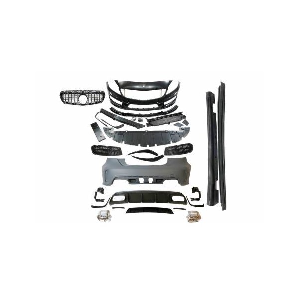 Kit carrosserie look A45 AMG Facelift pour Mercedes A W176 (2012-2015) Kit carrosserie look A45 AMG Facelift pour Mercedes A W176 (2012-2015)