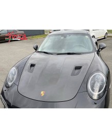Capot avant Carbone Look GT2 RS SFORZA pour PORSCHE 991.1 991.2 TURBO / TURBO S