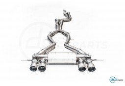 Ligne d'échappement inox à valves Equal Lenght X-pipe DCE PARTS pour BMW M4 G82 / M3 G80 G81 S58 (2020+)