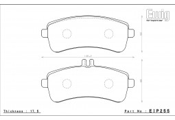 Plaquettes de freins arrière ENDLESS ME20 pour MERCEDES C63 S AMG W205 (2015+)
