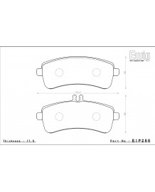 Plaquettes de freins arrière ENDLESS ME20 pour MERCEDES C63 S AMG W205 (2015+)
