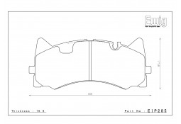 Plaquettes de freins Avant ENDLESS MX72 pour MERCEDES C63 AMG W205 (2015+)