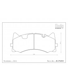 Plaquettes de freins Avant ENDLESS MX72 pour MERCEDES C63 AMG W205 (2015+)