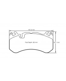 Plaquettes de freins Avant PAGID RSL29 pour MERCEDES C63 S AMG W205 (2015+)