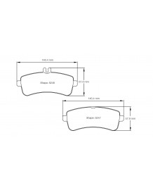 Plaquettes de freins arrière PAGID RSL29 pour MERCEDES C63 S AMG W205 (2015+)