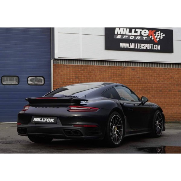 Ligne d'échappement inox avec catalyseurs sport MILLTEK pour PORSCHE 991.2 Turbo S (2016-2019)