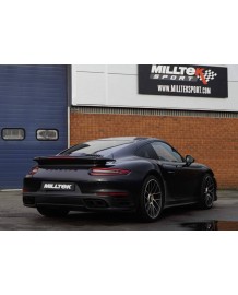 Ligne d'échappement inox avec catalyseurs sport MILLTEK pour PORSCHE 991.2 Turbo S (2016-2019)