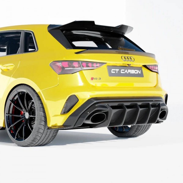 Diffuseur arrière Carbone CT CARBON pour AUDI RS3 8Y Sportback Facelift (2025+) Diffuseur arrière Carbone CT CARBON pour AUDI RS3 8Y Sportback Facelift (2025+)