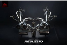 Silencieux d'échappement Inox à valves FI EXHAUST pour LAMBORGHINI Revuelto