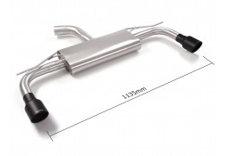 Echappement inox RAGAZZON pour VW Golf 8 1.5 TSI / 1.5 TFSIe 150Ch (12/2019+)- Ligne Fap-Back look GTI
