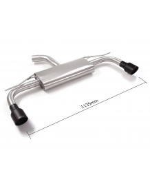 Echappement inox RAGAZZON pour VW Golf 8 1.5 TSI / 1.5 TFSIe 150Ch (12/2019+)- Ligne Fap-Back look GTI
