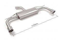 Echappement inox RAGAZZON pour VW Golf 8 1.5 TSI / 1.5 TFSIe 150Ch (12/2019+)- Ligne Fap-Back look GTI