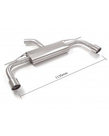 Echappement inox RAGAZZON pour VW Golf 8 1.5 TSI / 1.5 TFSIe 150Ch (12/2019+)- Ligne Fap-Back look GTI