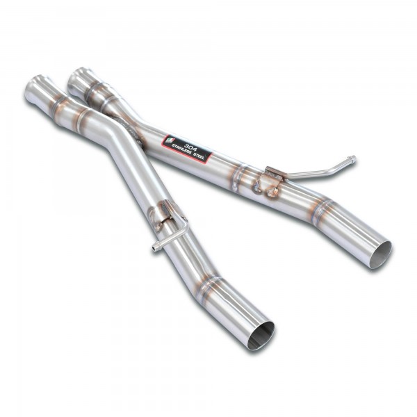 Echappement X-Pipe inox SUPERSPRINT pour Mercedes SLK 55 AMG R172 (2012-2015)