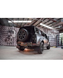 Echappement sport inox QUICKSILVER pour Land Rover DEFENDER OCTA 110 P635 V8 (2025+)-Ligne FAP-Back à valves