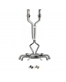 Echappement TUBI STYLE pour Alfa Roméo Stelvio Quadrifoglio 951 (2016-2018) - Ligne Cat-back à valves