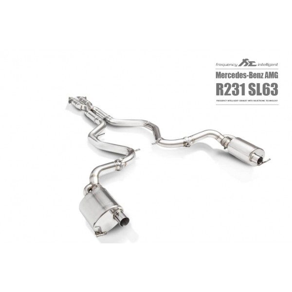 Echappement Fi EXHAUST pour Mercedes SL63 AMG R231 (2012-2018)-Ligne Cat-Back à valves