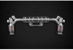 Echappement CAPRISTO pour Porsche 991 Turbo / S (991.1/991.2) - Ligne avec catalyseurs sport à valves