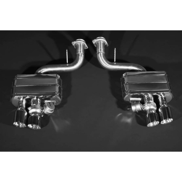 Echappement inox CAPRISTO pour Ferrari 599 GTB - Silencieux à valves + Suppression catalyseurs secondaires