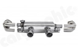 Echappement CARGRAPHIC Porsche 991.2 Carrera +4 +S +GTS 3,0T PSE avec FAP (2019+)- Silencieux à valves + Catalyseurs/FAP sport