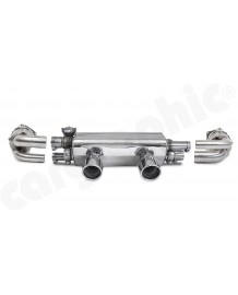 Echappement CARGRAPHIC Porsche 991.2 Carrera +4 +S +GTS 3,0T PSE avec FAP (2019+)- Silencieux à valves + Catalyseurs/FAP sport