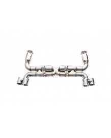 Echappement inox IPE INNOTECH pour Porsche 997.2 Turbo -Silencieux à valves + Suppression catalyseurs