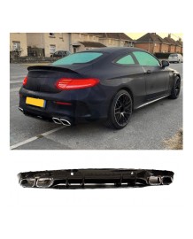 Diffuseur look C63S AMG pour Mercedes Classe C C205 Coupé Pack AMG (2014-2020)
