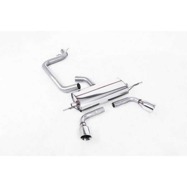 Ligne d'échappement Cat-Back MILLTEK pour AUDI TT 8J 2,0 TFSI MK2 2WD (2006-2011)
