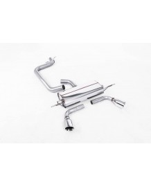 Ligne d'échappement Cat-Back MILLTEK pour AUDI TT 8J 2,0 TFSI MK2 2WD (2006-2011)
