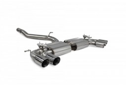 Echappement inox SCORPION pour VW Golf 7R (2014-2016)- Ligne Cat-back à valves
