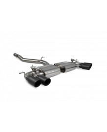 Echappement inox SCORPION pour VW Golf 7R (2014-2016)- Ligne Cat-back à valves