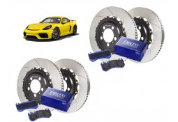 Kit conversion Acier Disques / Plaquettes de freins GIRODISC/ENDLESS pour PORSCHE 718 GT4 / 718 Spyder (Origine Céramique)