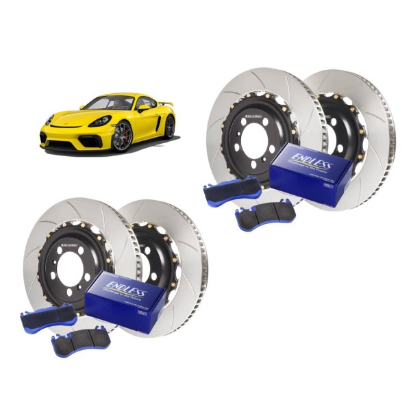 Kit conversion Acier Disques / Plaquettes de freins GIRODISC/ENDLESS pour PORSCHE 718 GT4 / 718 Spyder (Origine Céramique) Kit conversion Acier Disques / Plaquettes de freins GIRODISC/ENDLESS pour PORSCHE 718 GT4 / 718 Spyder (Origine Céramique)