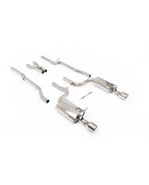 Echappement MILLTEK pour AUDI S4 4,2 V8 Quattro B6 Berline Break Cabriolet (2003-2005) -Ligne Cat-Back (Racing)