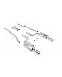 Echappement MILLTEK pour AUDI S4 4,2 V8 Quattro B6 Berline Break Cabriolet (2003-2005) -Ligne Cat-Back (Racing)